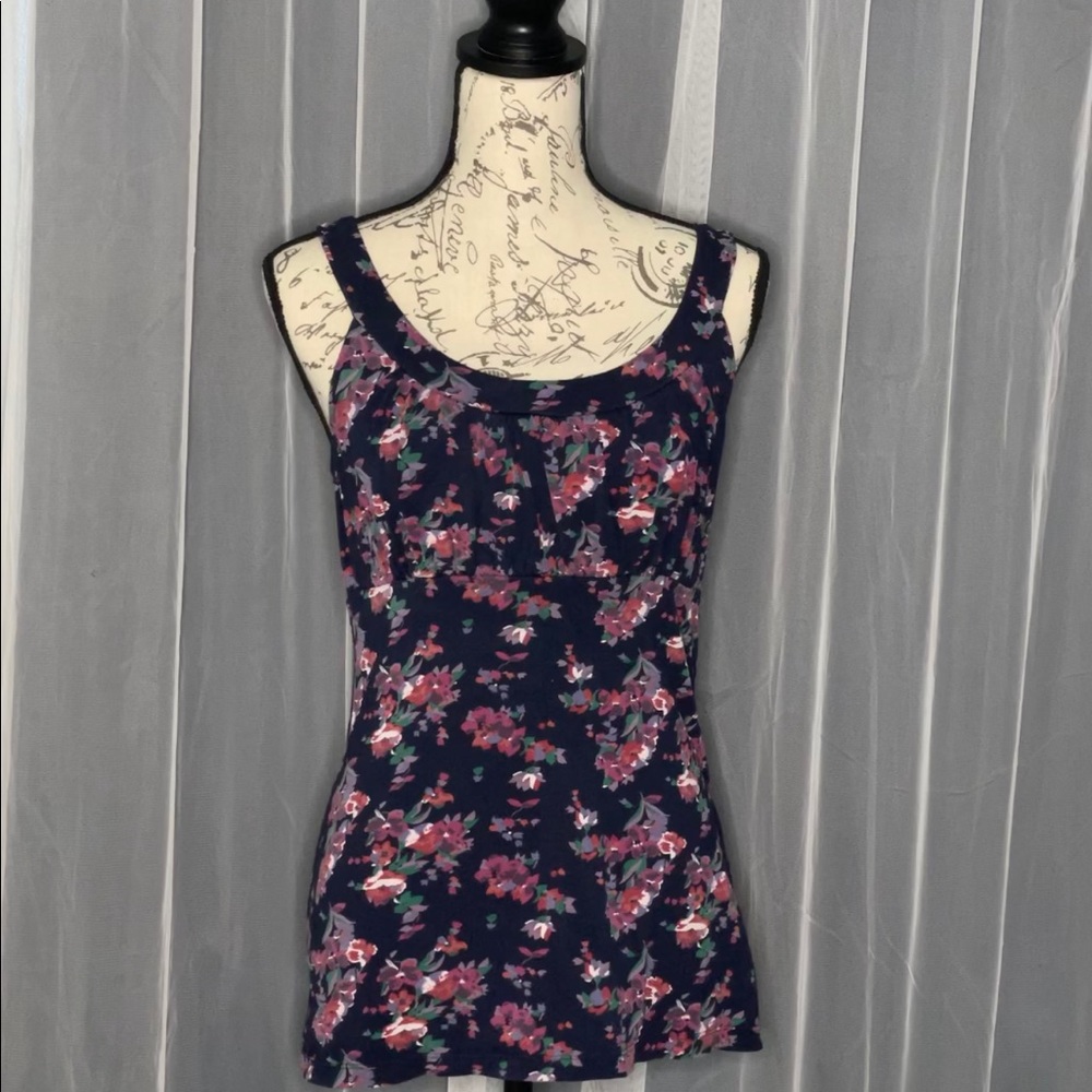 Express Women’s floral gathered bust Sleeveless top